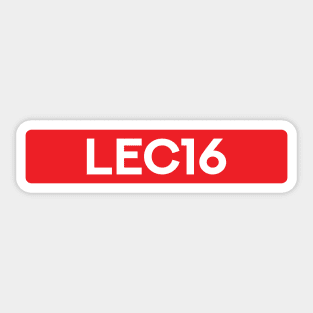 Charles Leclerc Driver Plate - 2023 Season Sticker